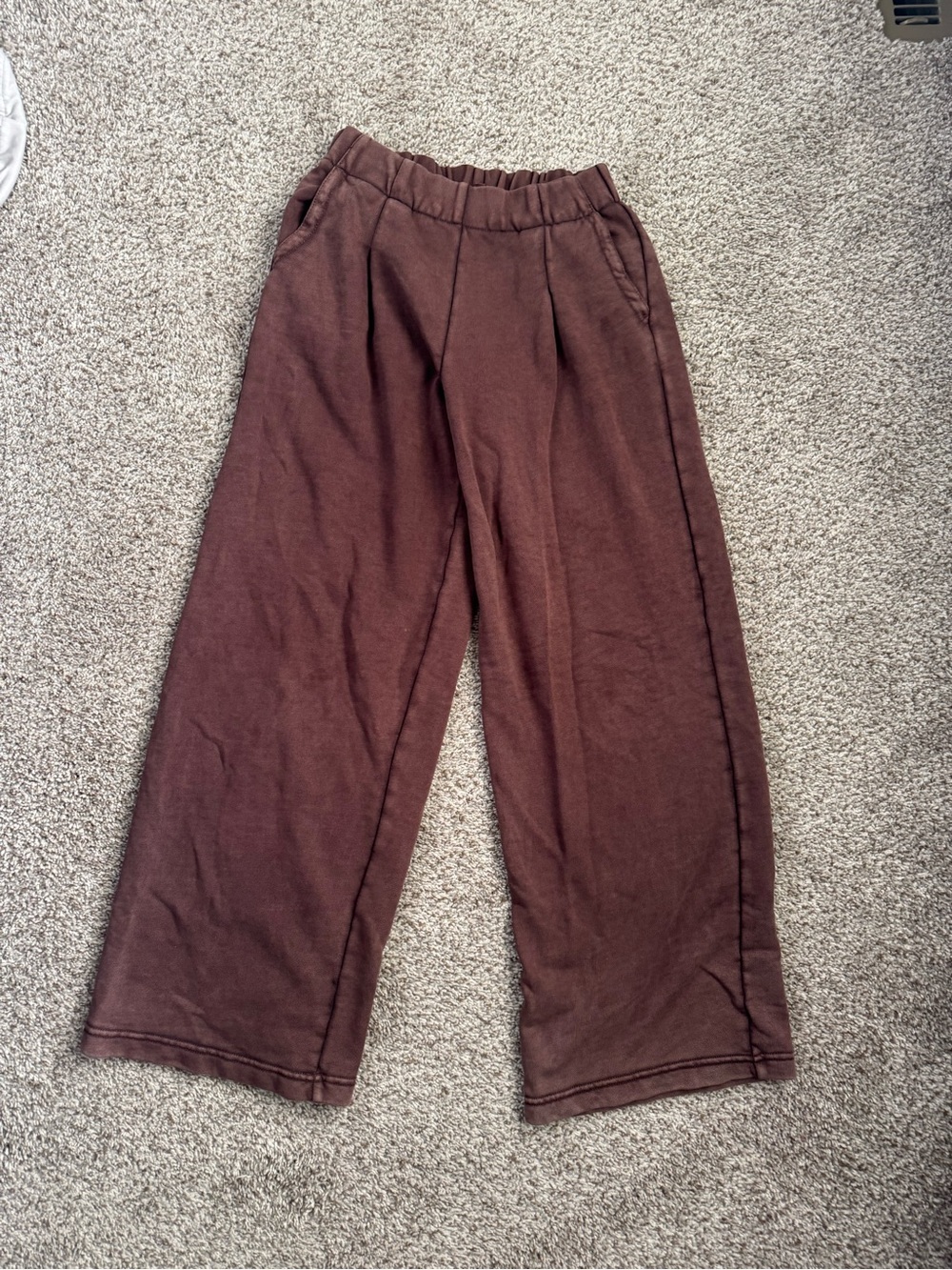 Aerie Brown wide leg sweat pants